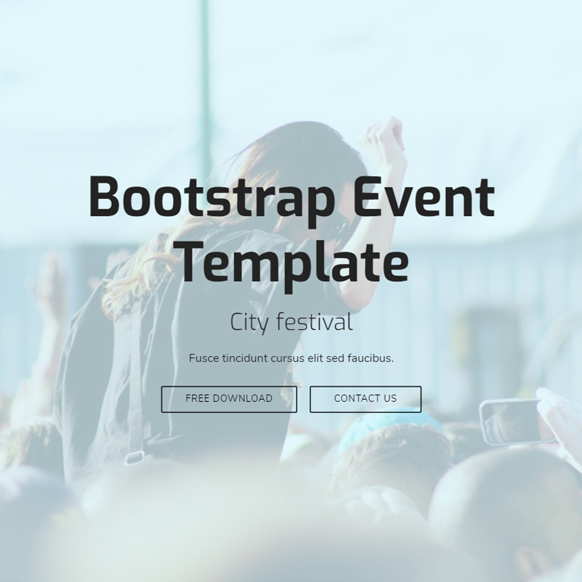 HTML5 Bootstrap Event Templates