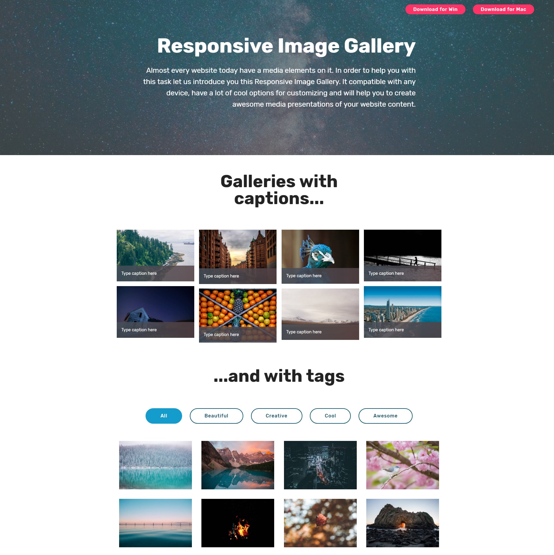 CSS3 Bootstrap Illustration Gallery
