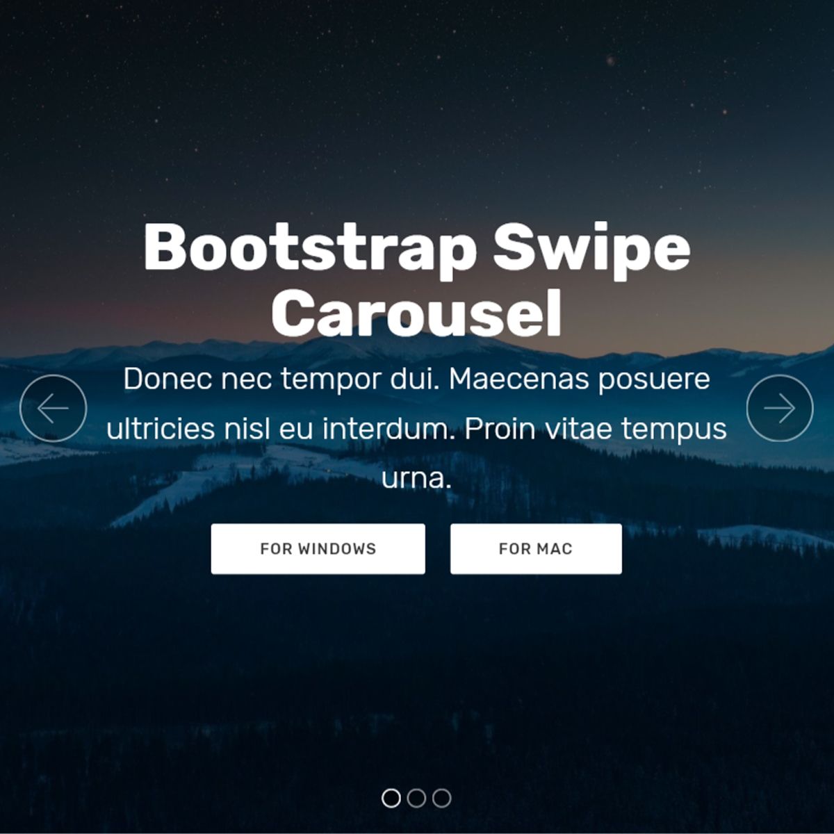 CSS Bootstrap Picture Carousel