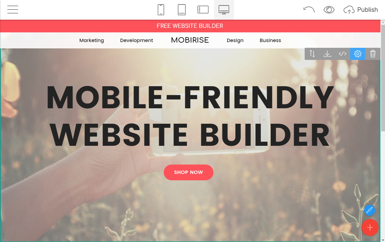 Mobile-friendly Page Maker